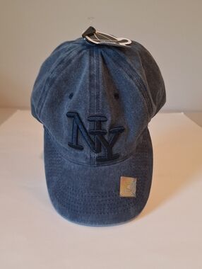 NY Yankees New League Embroidered Blue Pigment Dyed Baseball Cap 100% Cotton NEW